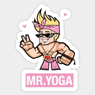 Mr. Yoga Sticker